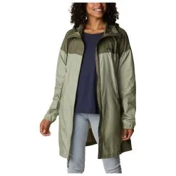 Columbia Women's Flash Challenger Long Windbreaker - Mantel -Ski-Ausrüstung Verkauf columbia womens flash challenger long windbreaker mantel detail 4
