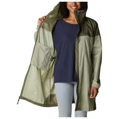 Columbia Women's Flash Challenger Long Windbreaker - Mantel -Ski-Ausrüstung Verkauf columbia womens flash challenger long windbreaker mantel detail 5