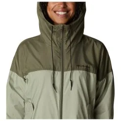 Columbia Women's Flash Challenger Long Windbreaker - Mantel -Ski-Ausrüstung Verkauf columbia womens flash challenger long windbreaker mantel detail 6
