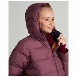 Kathmandu Women's Epiq Longline Down Coat - Mantel -Ski-Ausrüstung Verkauf kathmandu womens epiq longline down coat mantel detail 6