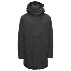 KnowledgeCotton Apparel Long Soft Shell Jacket Climate Shell - Mantel