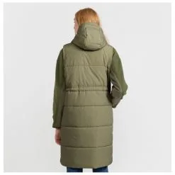 Selfhood Women's Long Vest - Mantel -Ski-Ausrüstung Verkauf selfhood womens long vest mantel detail 4