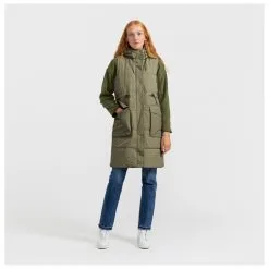 Selfhood Women's Long Vest - Mantel -Ski-Ausrüstung Verkauf selfhood womens long vest mantel detail 5