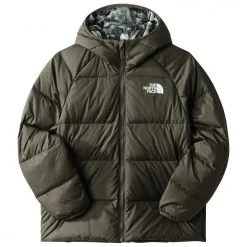 The North Face Boy's Printed Revrs North Down Hooded Jacket - Daunenjacke -Ski-Ausrüstung Verkauf the north face boys printed revrs north down hooded jacket daunenjacke 1